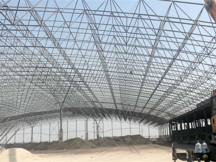 溧阳钢厂料仓网架工程